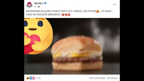 wendy's facebook